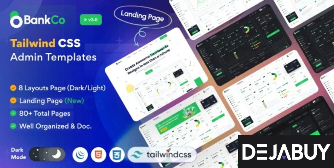 Bankco - Tailwind CSS Admin Templates
