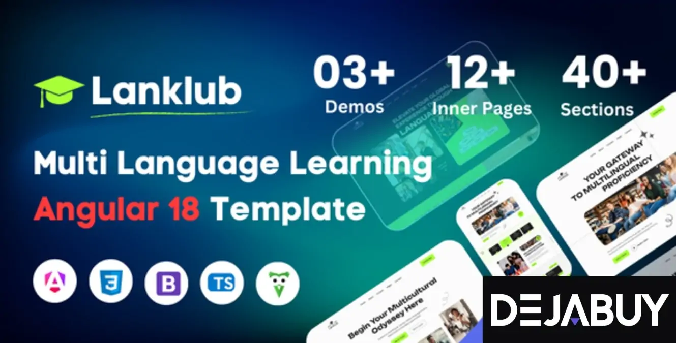 Lanklub - Multi Language Learning Angular 18 Template