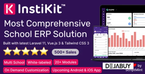 InstiKit School v4.5.0 - School Management System & School ERP - nulled