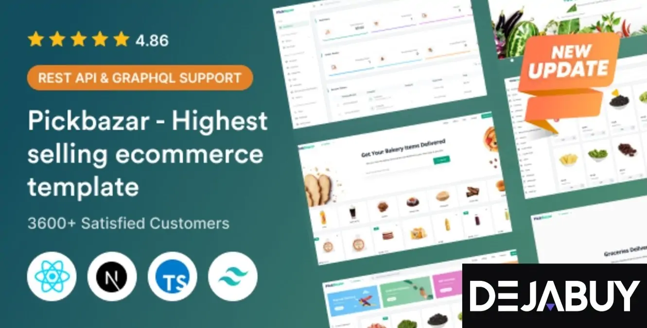 PickBazar - React Ecommerce Template with React Hooks, Next JS, GraphQL & REST API