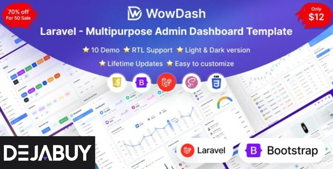 WowDash - Laravel - Admin Dashboard Template Multipurpose