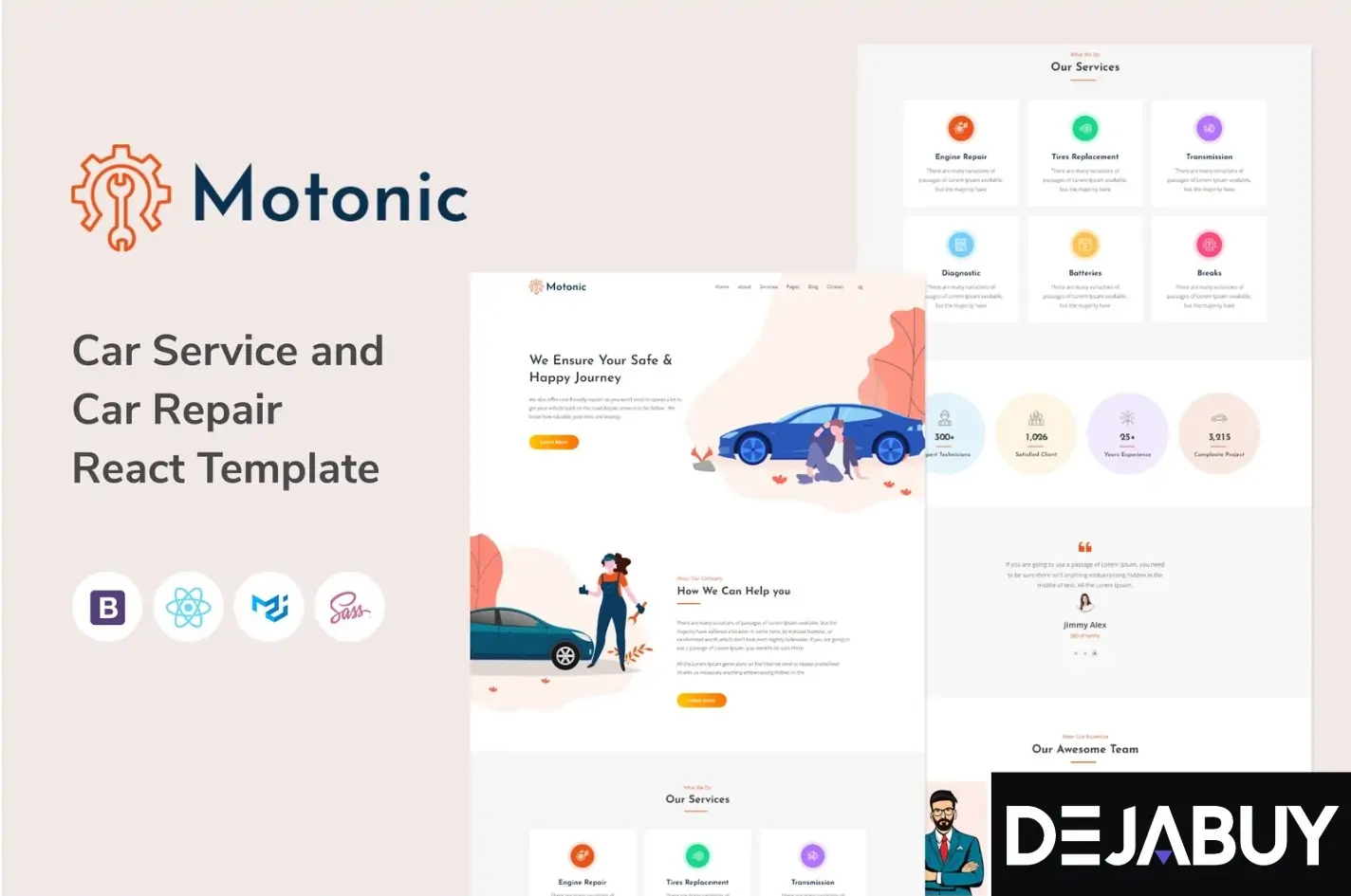 Motonic - Car Repair Service React Template