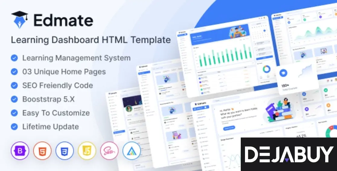 Edmate - Learning Dashboard HTML Template